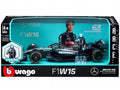 Mercedes-AMG F1 W15 E Performance #63 George Russell "Petronas" Formula One F1 Championship World Championship (2024) with Driver Figure 1/24 Diecast Model Car by Bburago