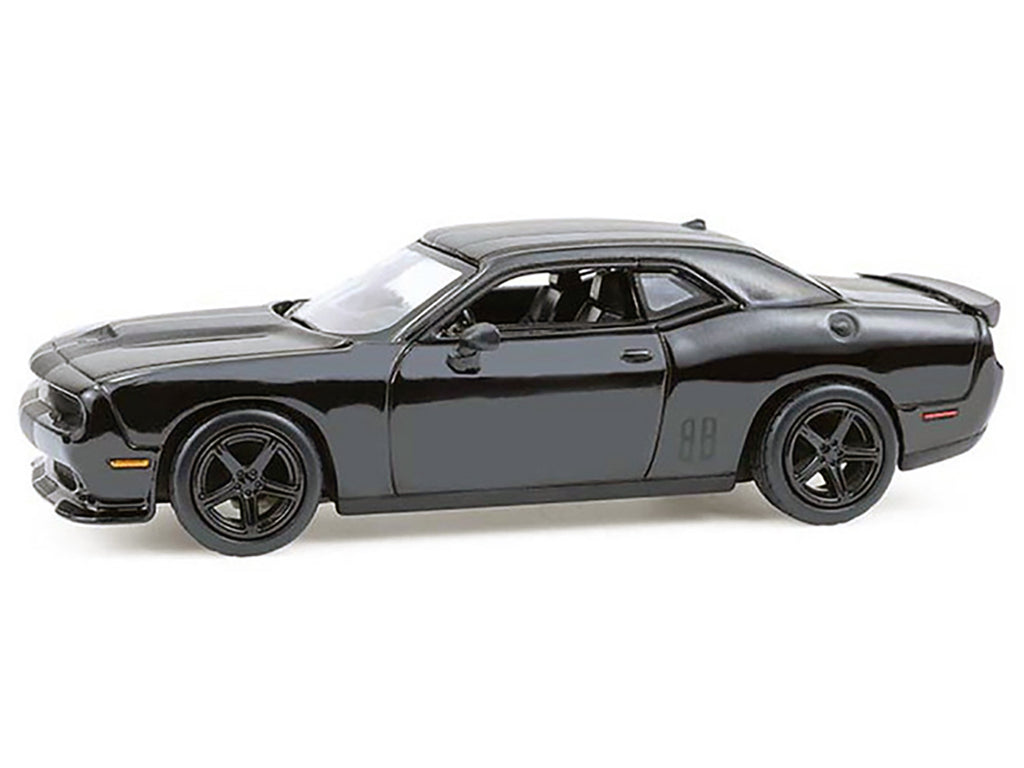 2016 Dodge Challenger R/T Hemi Black "Black Bandit" Series 30 1/64 Diecast Model Car by Greenlight - image 2