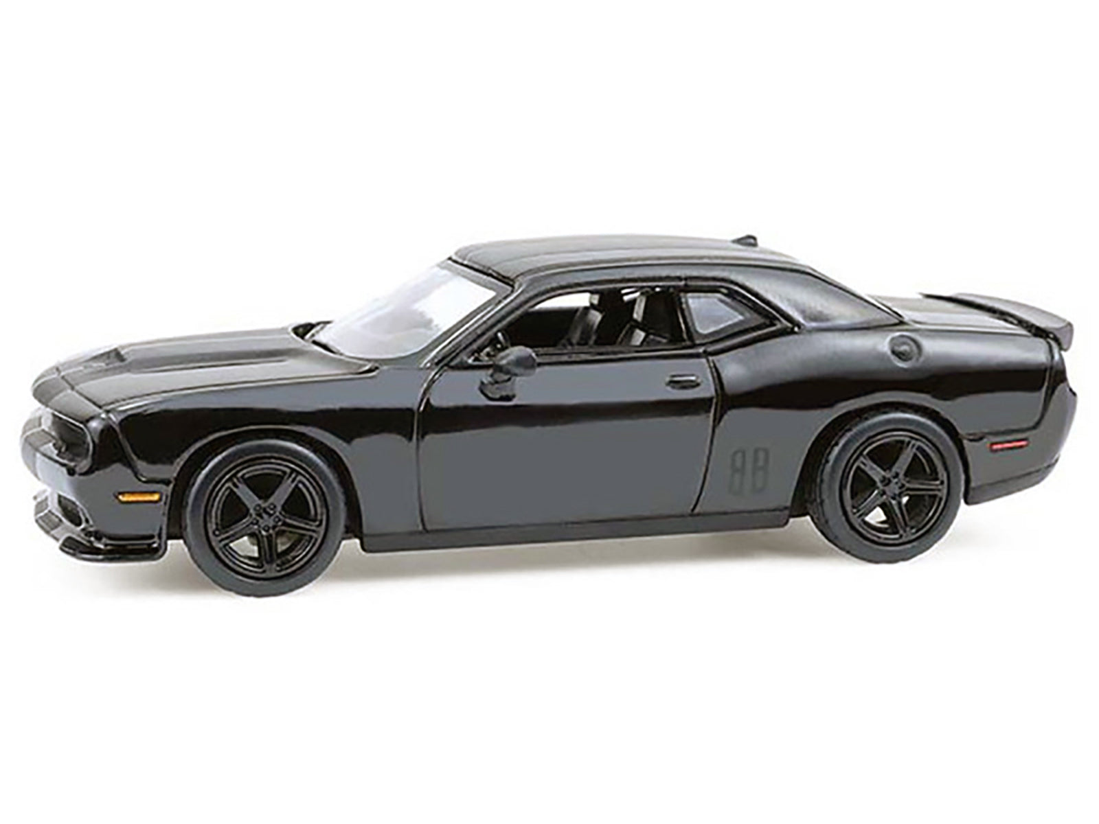 2016 Dodge Challenger R/T Hemi Black "Black Bandit" Series 30 1/64 Diecast Model Car by Greenlight - image 2