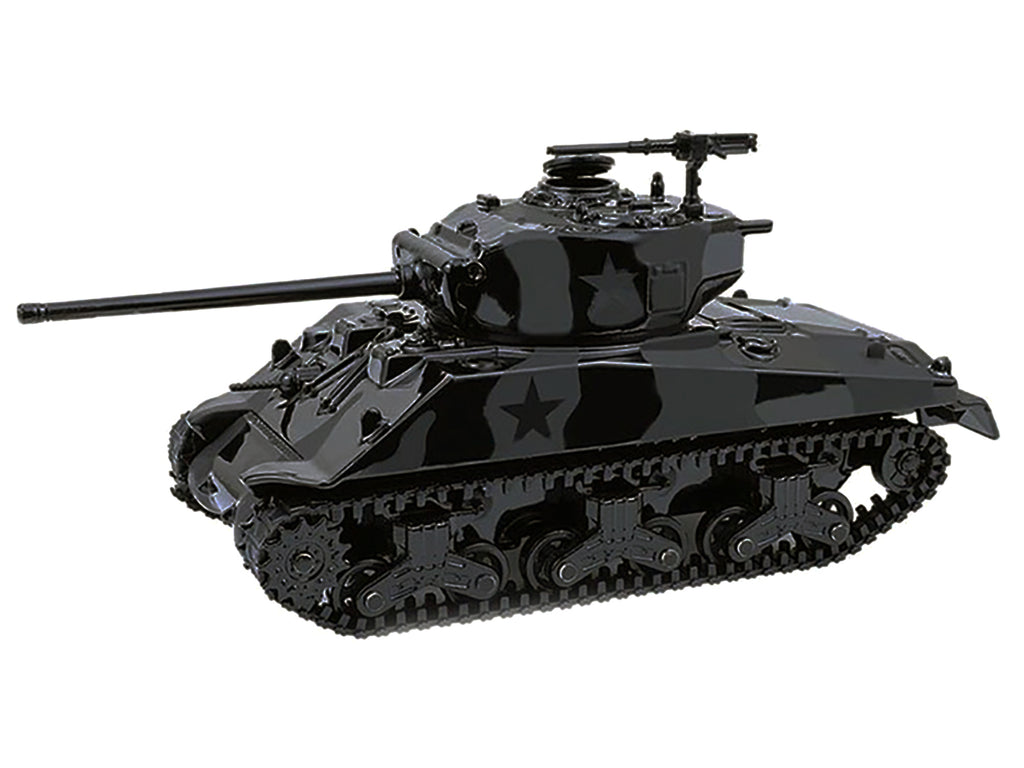M4 Sherman 76 Long Barrell Tank Black Camouflage "Black Bandit" Series 30 1/64 Diecast Model Car by Greenlight - image 2