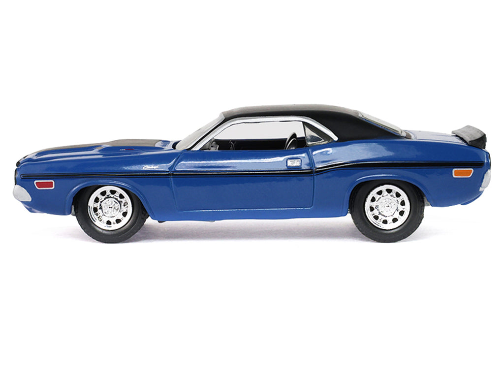 1970 Dodge Challenger Blue with Black Top "America 250 Edition" "Anniversary Collection" Series 18 1/64 Diecast Model Car by Greenlight - image 2