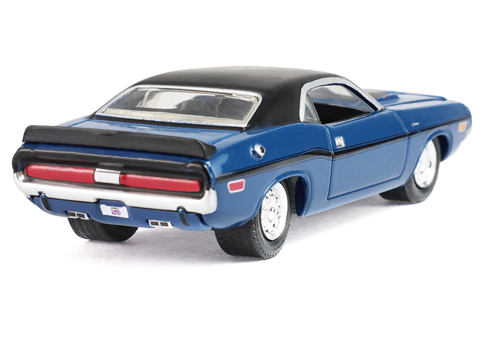 1970 Dodge Challenger Blue with Black Top "America 250 Edition" "Anniversary Collection" Series 18 1/64 Diecast Model Car by Greenlight - image 3