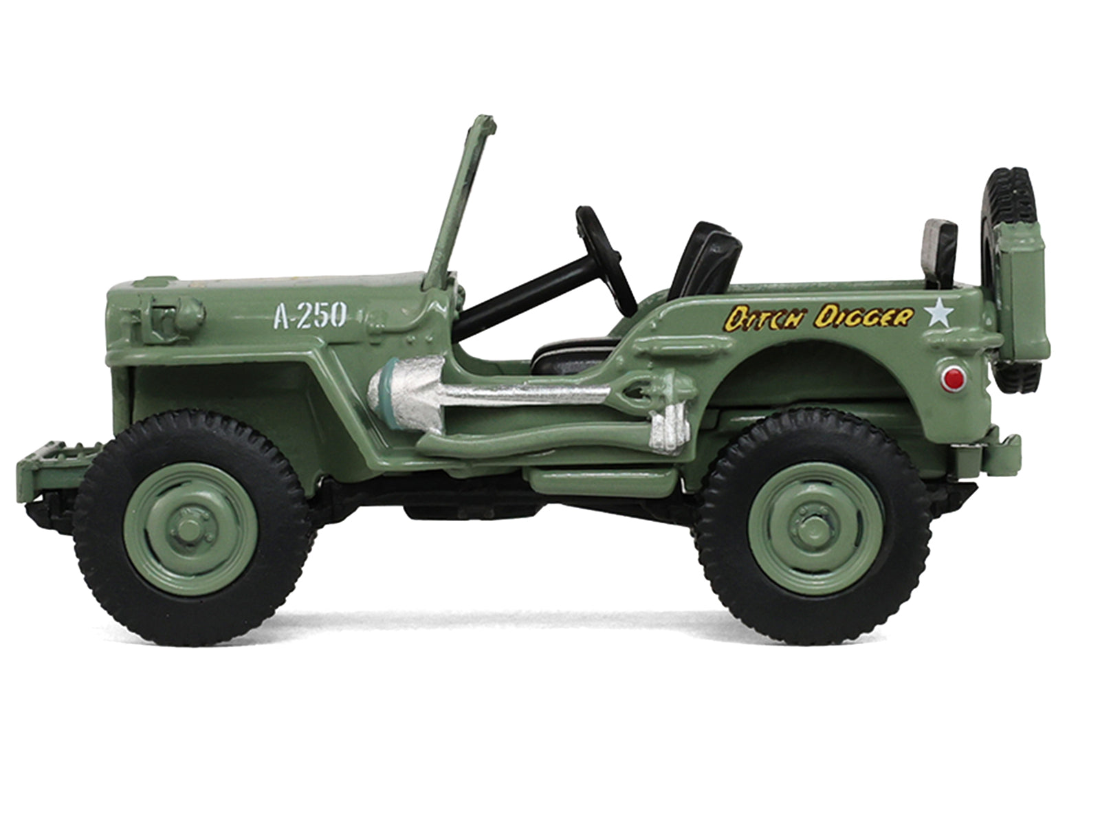 1942 Willy’s MB Jeep Olive Green "America 250 Edition" "Anniversary Collection" Series 18 1/64 Diecast Model Car by Greenlight - image 2