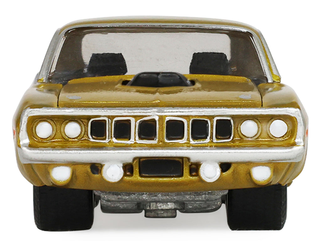1971 Plymouth Hemi ‘Cuda Gold Metallic with Black Accents "America 250 Edition" "Anniversary Collection" Series 18 1/64 Diecast Model Car by Greenlight - image 5