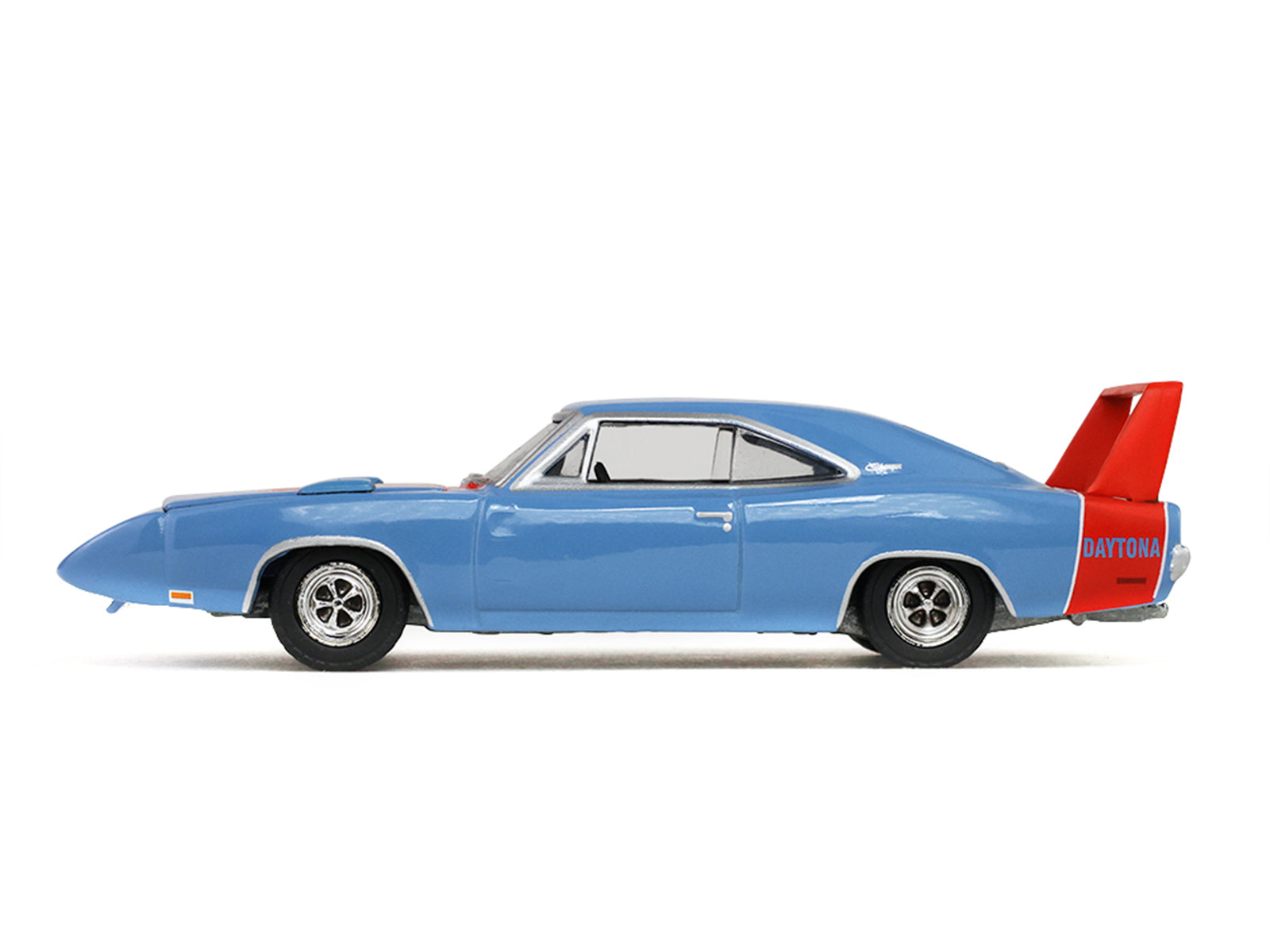 1969 Dodge Charger Daytona Blue with Red Stripes "America 250 Edition" "Anniversary Collection" Series 18 1/64 Diecast Model Car by Greenlight - image 2