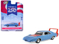 1969 Dodge Charger Daytona Blue with Red Stripes "America 250 Edition" "Anniversary Collection" Series 18 1/64 Diecast Model Car by Greenlight