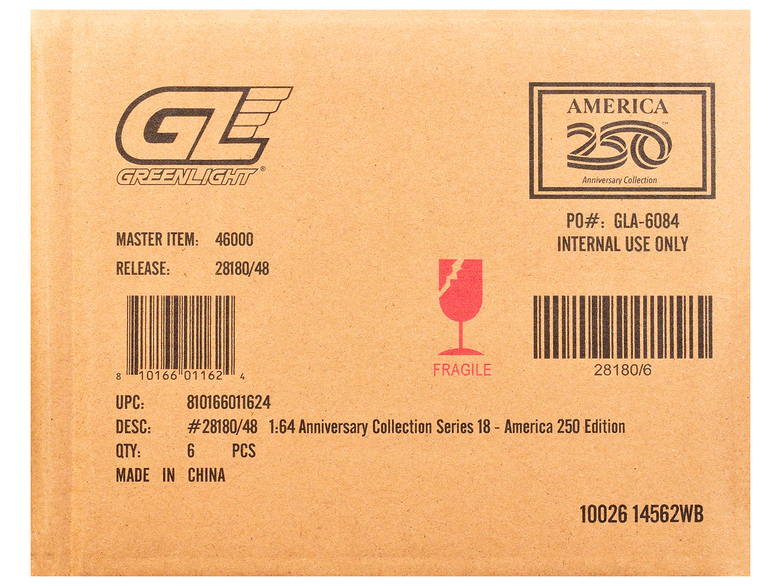 "Anniversary Collection" Series 18 Set of 6 pieces "America 250 Edition" 1/64 Diecast Model Cars by Greenlight - image 3