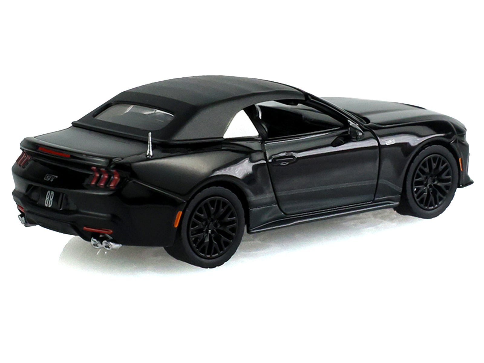 2024 Ford Mustang GT Convertible Black "Black Bandit" Series 31 1/64 Diecast Model Car by Greenlight
