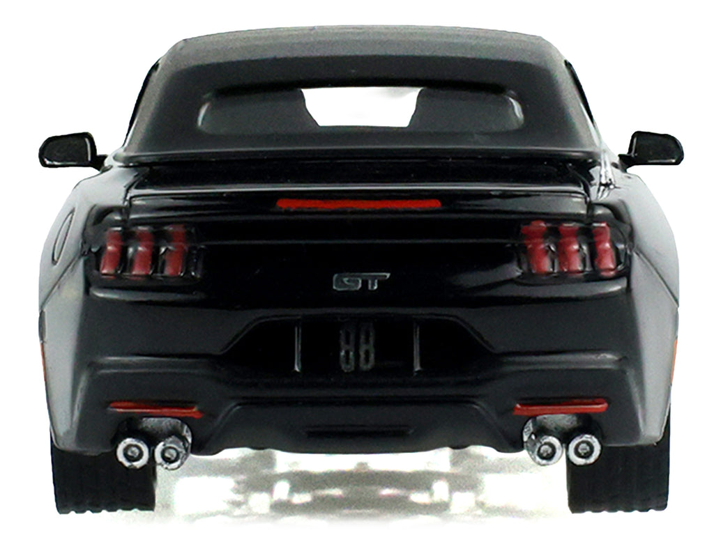 2024 Ford Mustang GT Convertible Black "Black Bandit" Series 31 1/64 Diecast Model Car by Greenlight