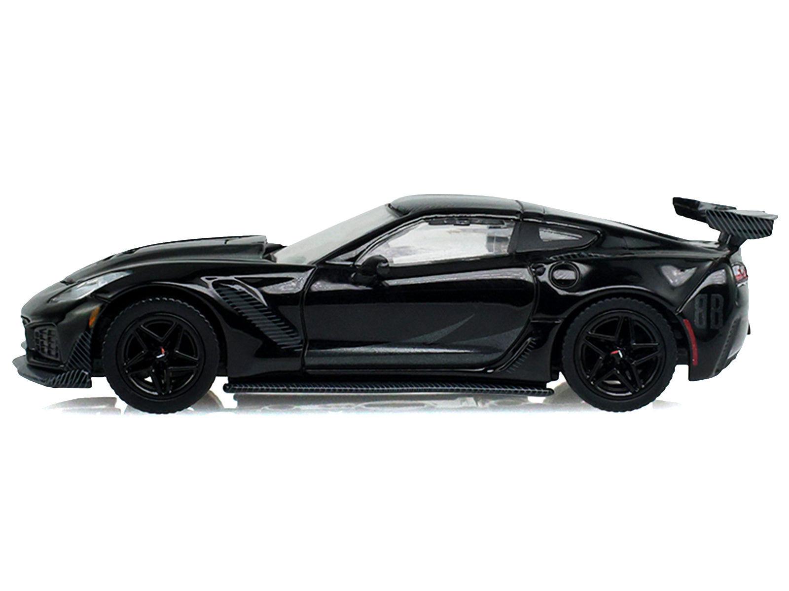 2019 Chevrolet Corvette ZR1 Black "Black Bandit" Series 31 1/64 Diecast Model Car by Greenlight