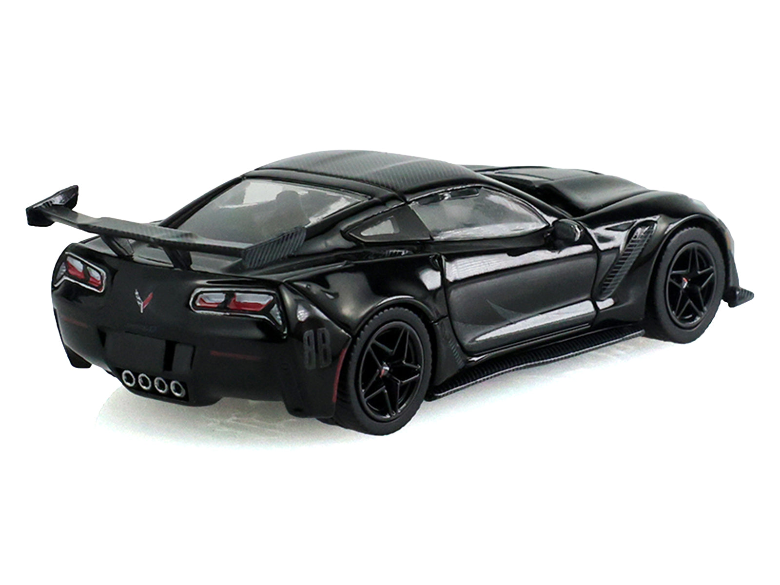 2019 Chevrolet Corvette ZR1 Black "Black Bandit" Series 31 1/64 Diecast Model Car by Greenlight