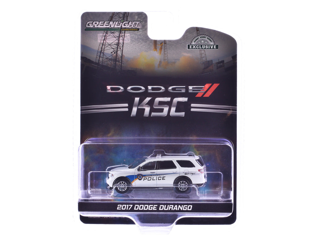 2017 Dodge Durango "Kennedy Space Center (KSC) Security Police Traffic Enforcement" White with Graphics "Hobby Exclusive" Series 1/64 Diecast Model Car by Greenlight - image 3