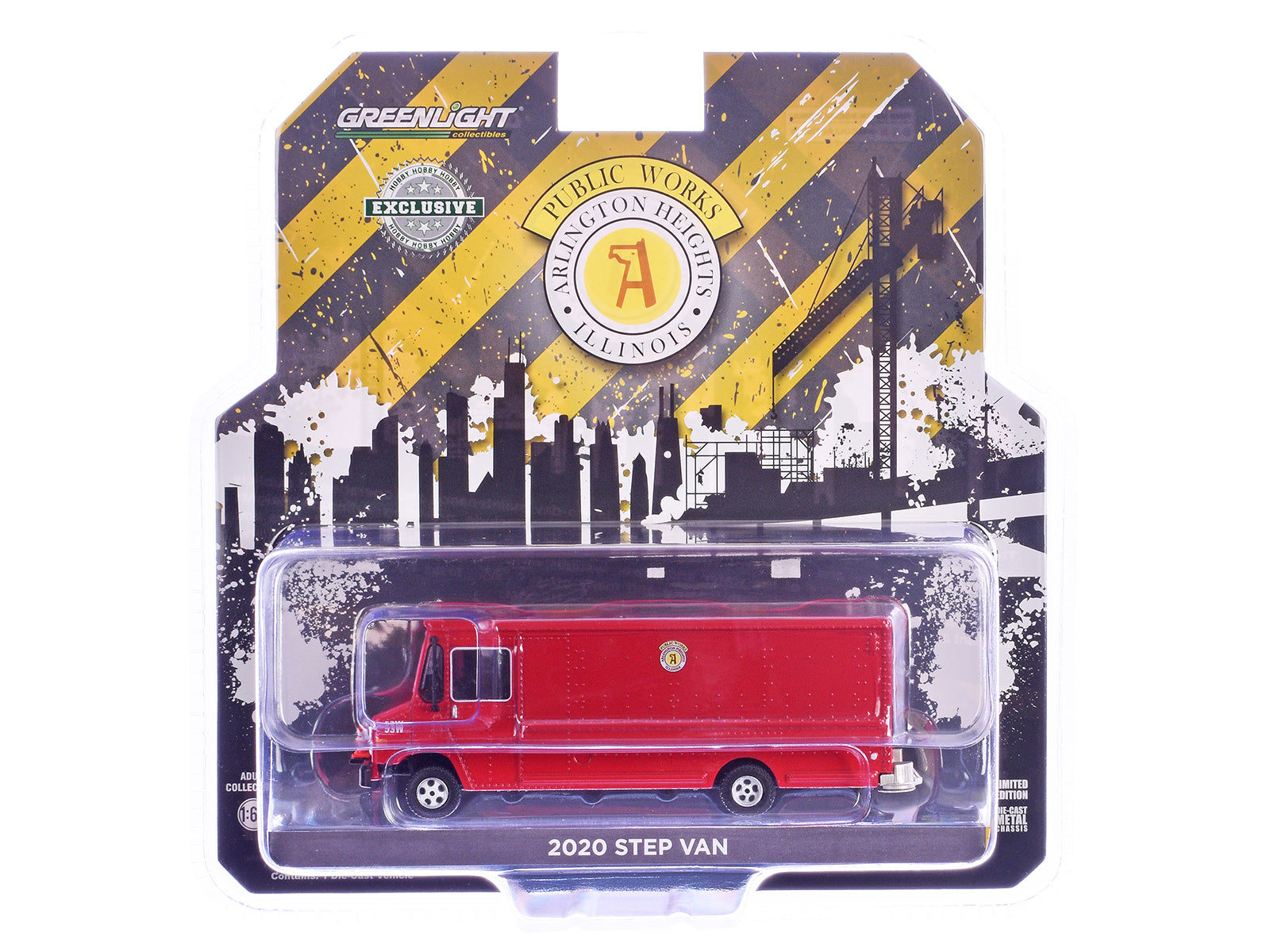 2020 Step Van with Traffic Cone Mounts "Village of Arlington Heights Public Works" Red "Hobby Exclusive" Series 1/64 Diecast Model Car by Greenlight - image 3