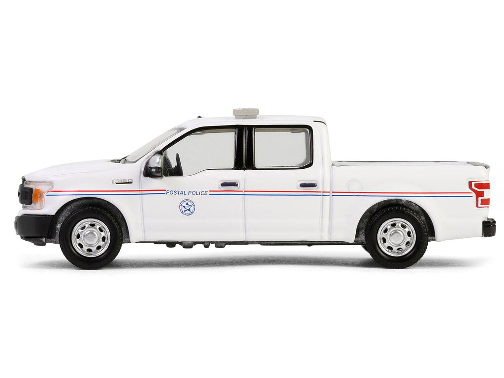 2020 Ford F-150 XL Pickup Truck "United States Postal Service (USPS) Postal Police" White with Red and Blue Stripes "Hobby Exclusive" Series 1/64 Diecast Model Car by Greenlight - image 3