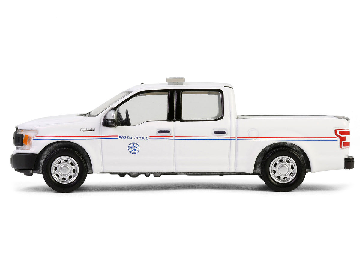2020 Ford F-150 XL Pickup Truck "United States Postal Service (USPS) Postal Police" White with Red and Blue Stripes "Hobby Exclusive" Series 1/64 Diecast Model Car by Greenlight - image 3