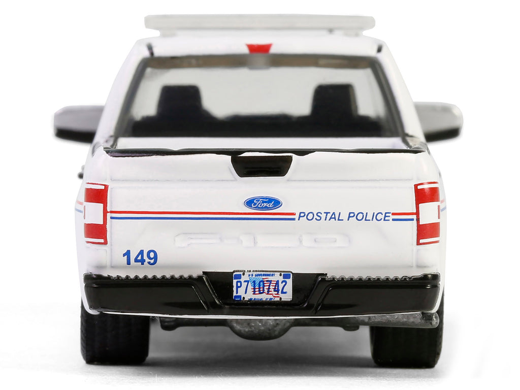 2020 Ford F-150 XL Pickup Truck "United States Postal Service (USPS) Postal Police" White with Red and Blue Stripes "Hobby Exclusive" Series 1/64 Diecast Model Car by Greenlight - image 4
