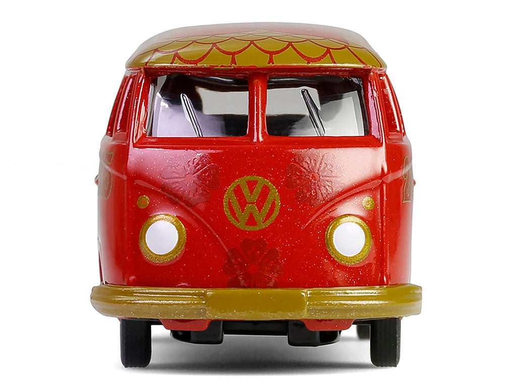 Volkswagen Type 2 Panel Van "Chinese Zodiac 2025 Year of the Snake" Red with Graphics "Hobby Exclusive" Series 1/64 Diecast Model Car by Greenlight - image 4