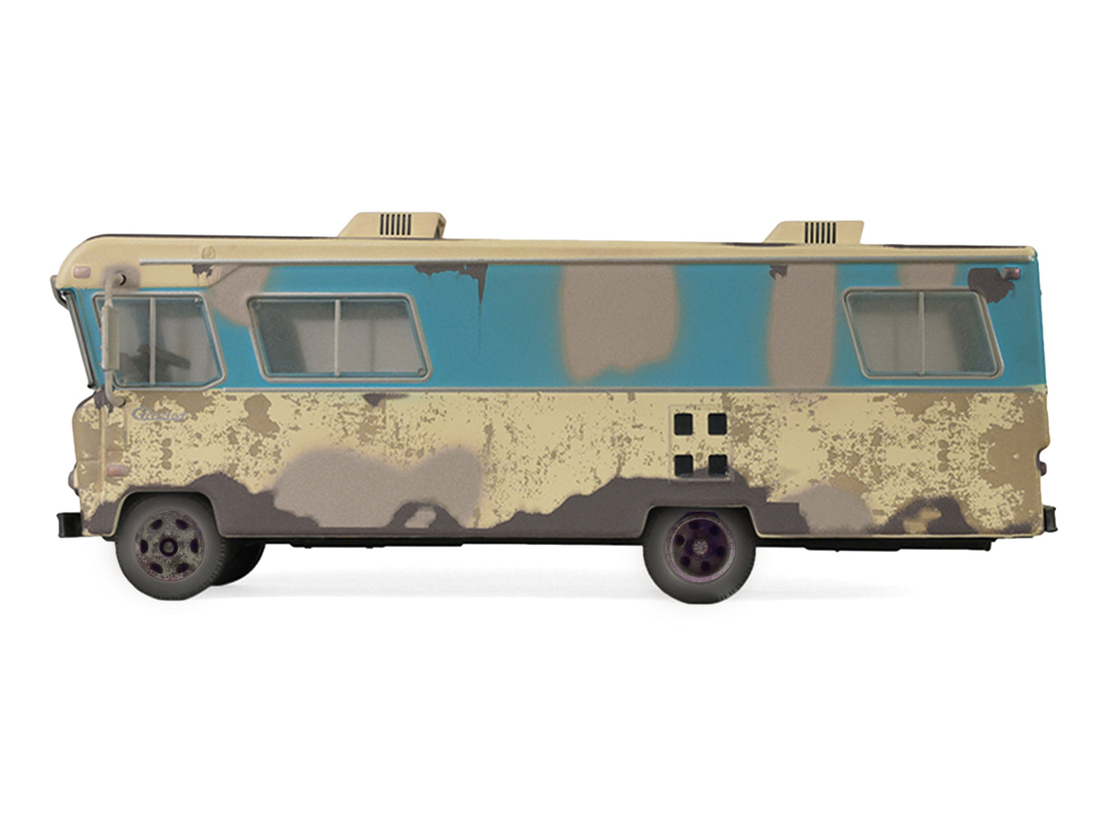 1972 Condor II RV (Recreational Vehicle) "Going on Vacation" Evergreen (Weathered) "Hobby Exclusive" Series 1/64 Diecast Model Car by Greenlight - image 2