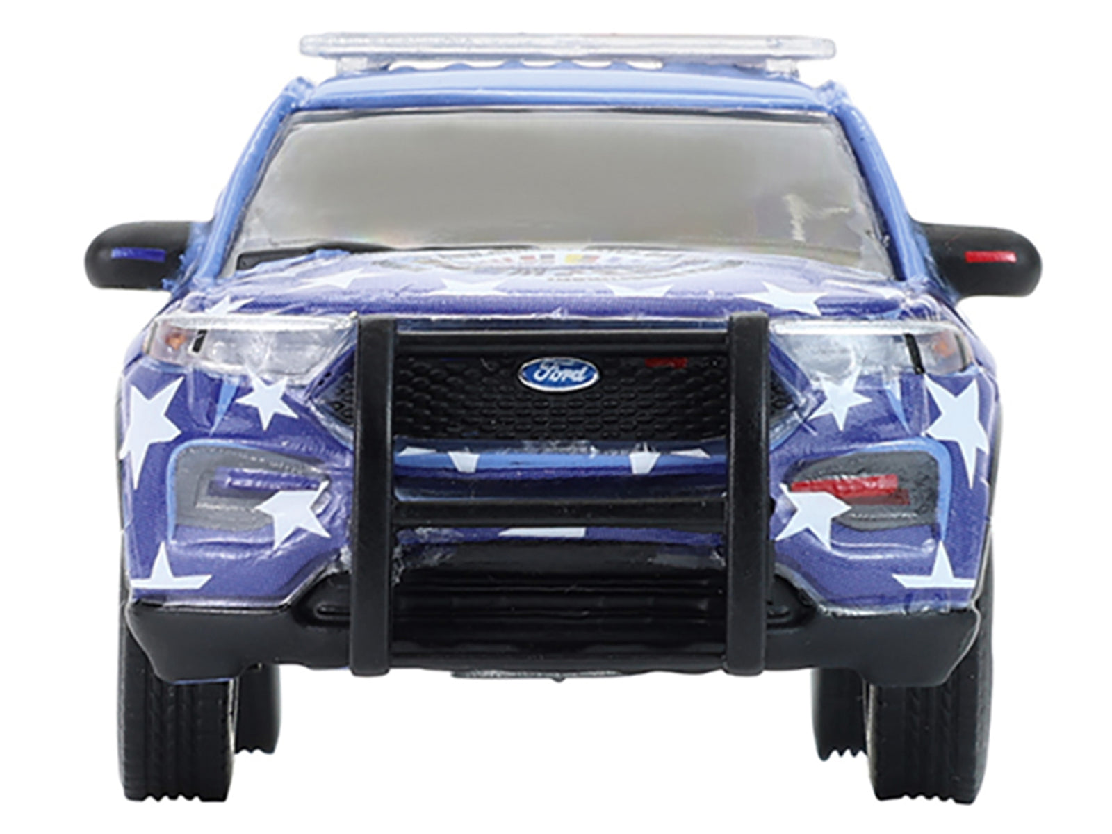 2022 Ford Police Interceptor Utility "Miami Police Department Hispanic Heritage Month" Blue with Graphics "Hobby Exclusive" Series 1/64 Diecast Model Car by Greenlight - image 4