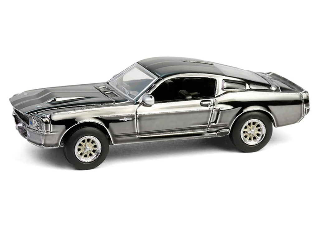1967 Ford Mustang "Eleanor" Silver Chrome Edition "Gone in Sixty Seconds" (2000) Movie "Hobby Exclusive" Series 1/64 Diecast Model Car by Greenlight - image 2