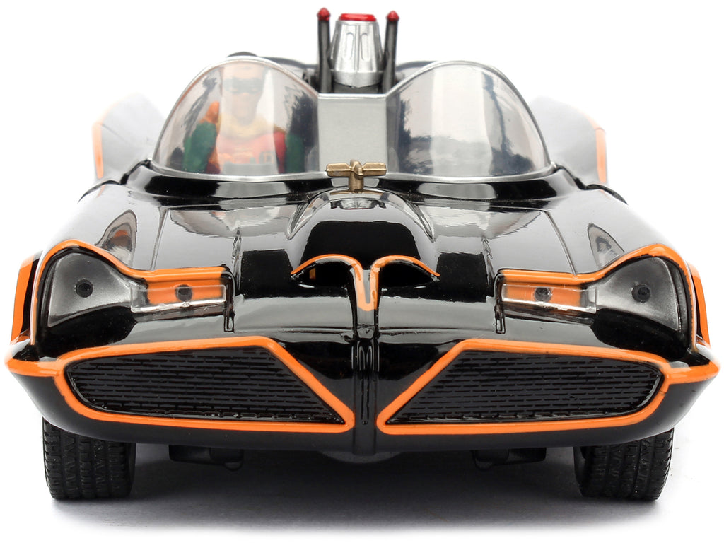 Model Kit Classic Batmobile Black with Batman Diecast Figure "Batman" (1966-1968) TV Series "Build N' Collect" 1/24 Diecast Model Car by Jada - image 4