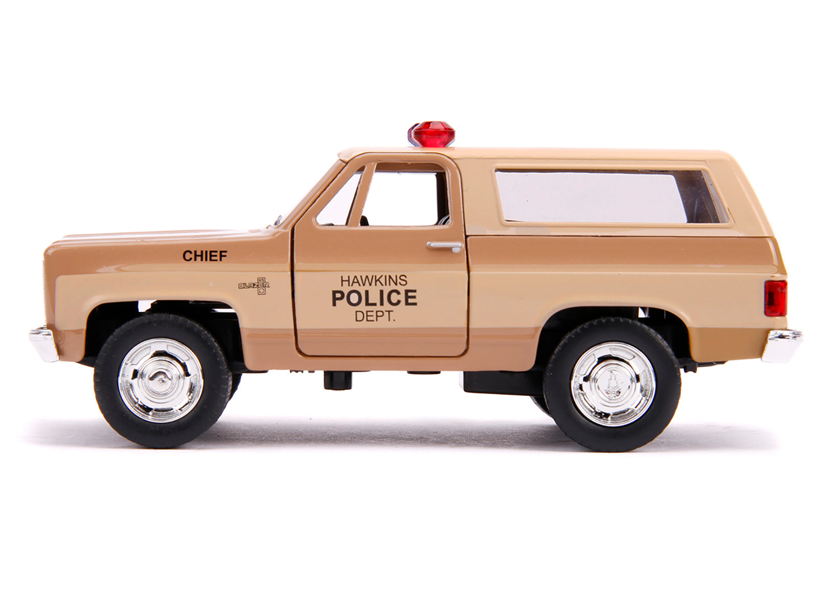 Hopper's Chevrolet Blazer "Hawkins Police Dept." "Stranger Things" (2016) TV Series "Hollywood Rides" 1/32 Diecast Model Car by Jada - image 2