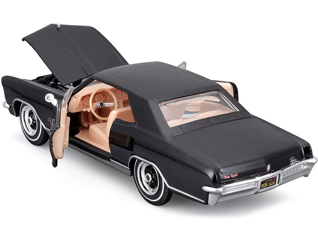 1965 Buick Riviera Gran Sport Black Metallic "Special Edition" Series 1/26 Diecast Model Car by Maisto - image 3