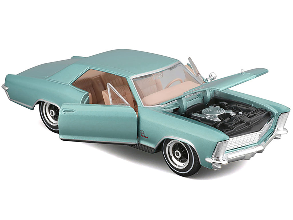 1965 Buick Riviera Gran Sport Light Blue Metallic "Special Edition" Series 1/26 Diecast Model Car by Maisto - image 2