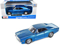 1969 Dodge Charger R/T Hemi Blue 1/25 Diecast Model Car by Maisto