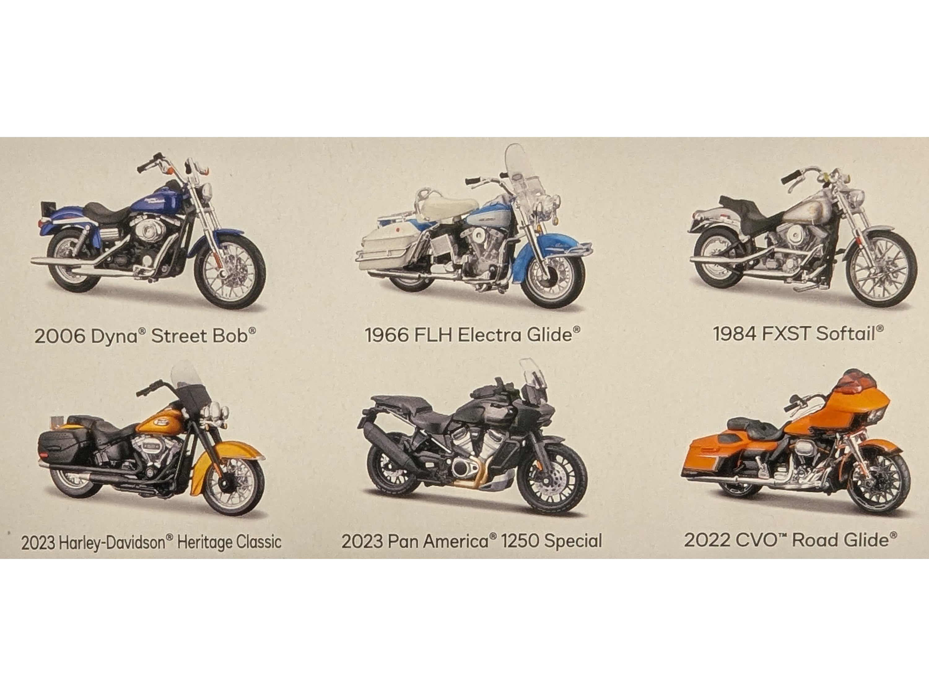 Harley-Davidson Motorcycles 6 piece Set Series 44 1/18 Diecast Models by Maisto - image 2