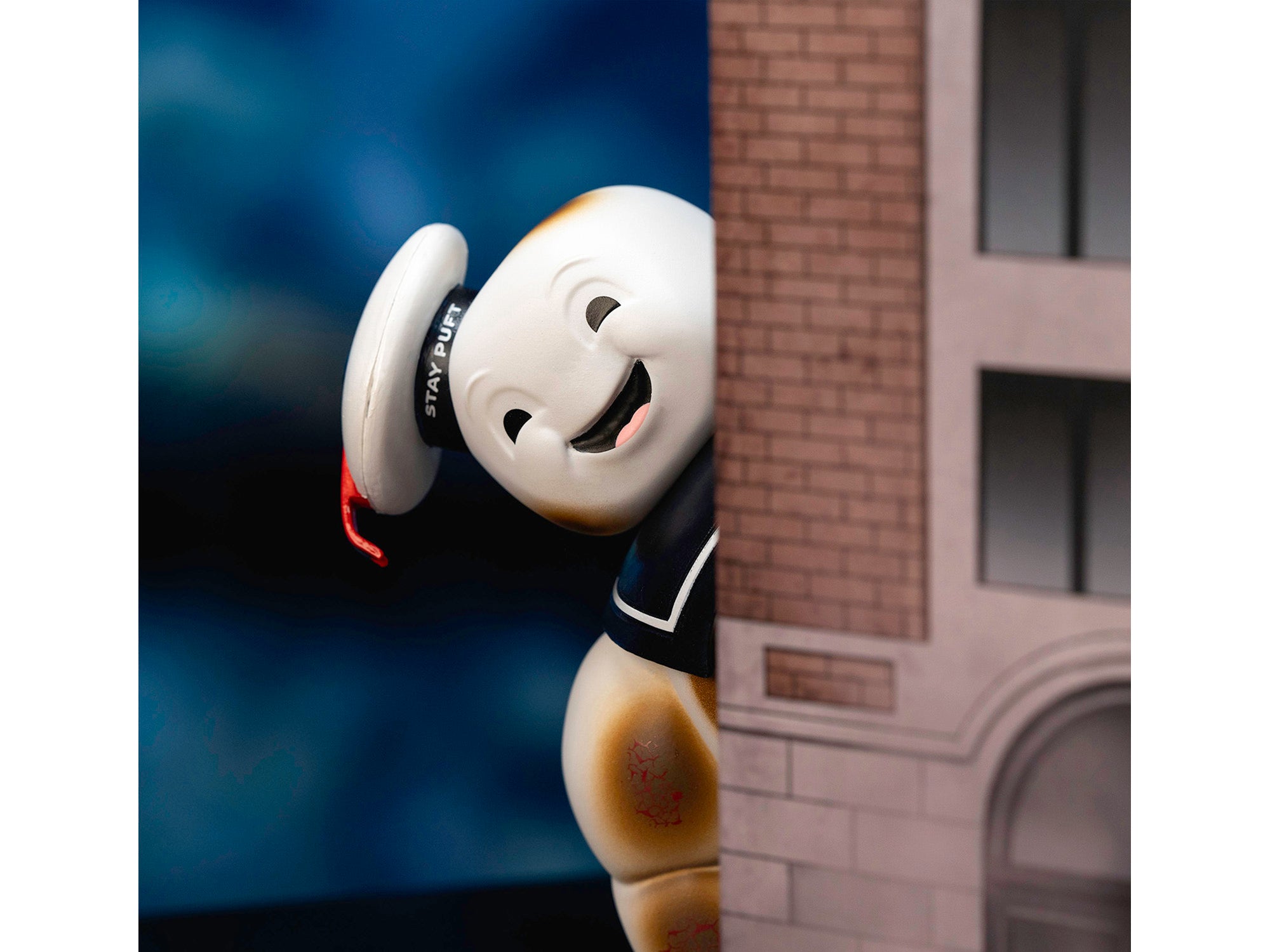 "Ghostbusters" 6" Stay Puft Marshmallow Man Figure with Nano Ecto-1 Car Diorama Set "Ghostbusters" (1984) Movie "Next Level" Series Model by Jada - image 4