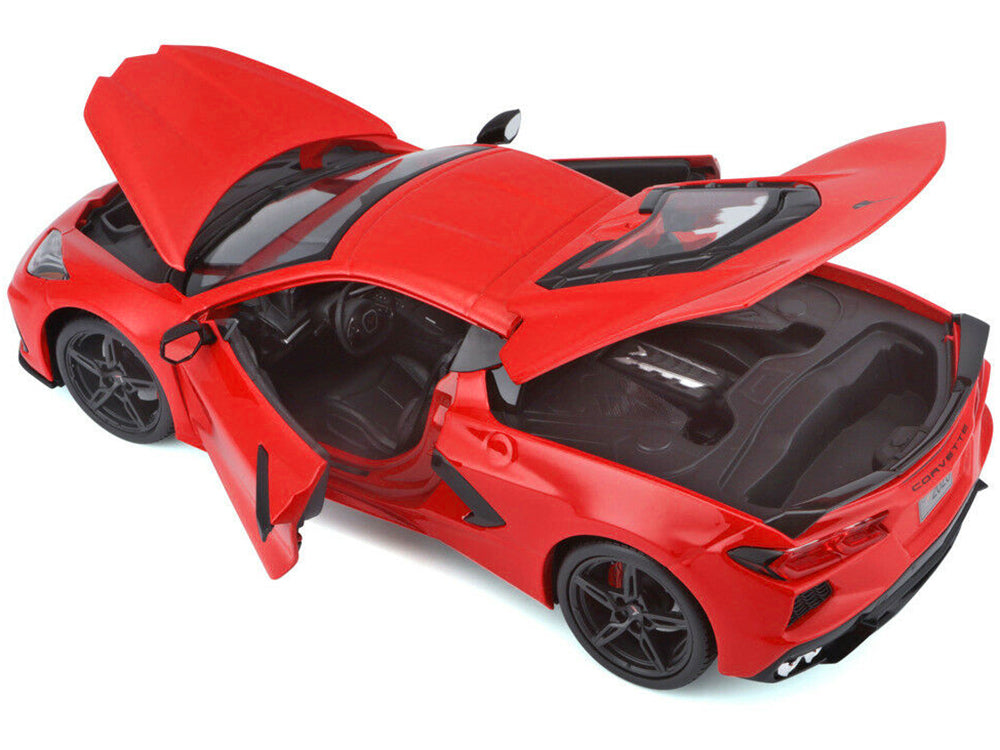 2020 Chevrolet Corvette Stingray C8 Red 1/18 Diecast Model Car by Maisto - image 3