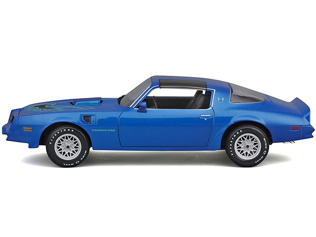 1978 Pontiac Firebird Trans Am Blue Metallic with Hood Graphics "Special Edition" Series 1/18 Diecast Model Car by Maisto - image 2