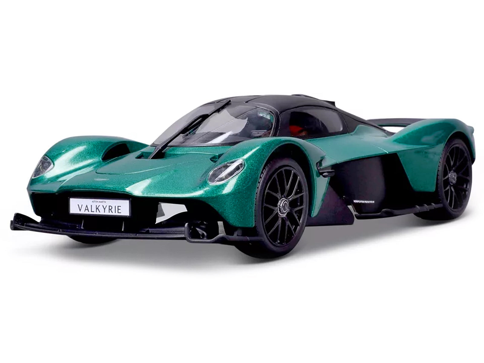 Aston Martin Valkyrie Green Metallic with Matt Black Top "Special Edition" Series 1/18 Diecast Model Car by Maisto - image 2
