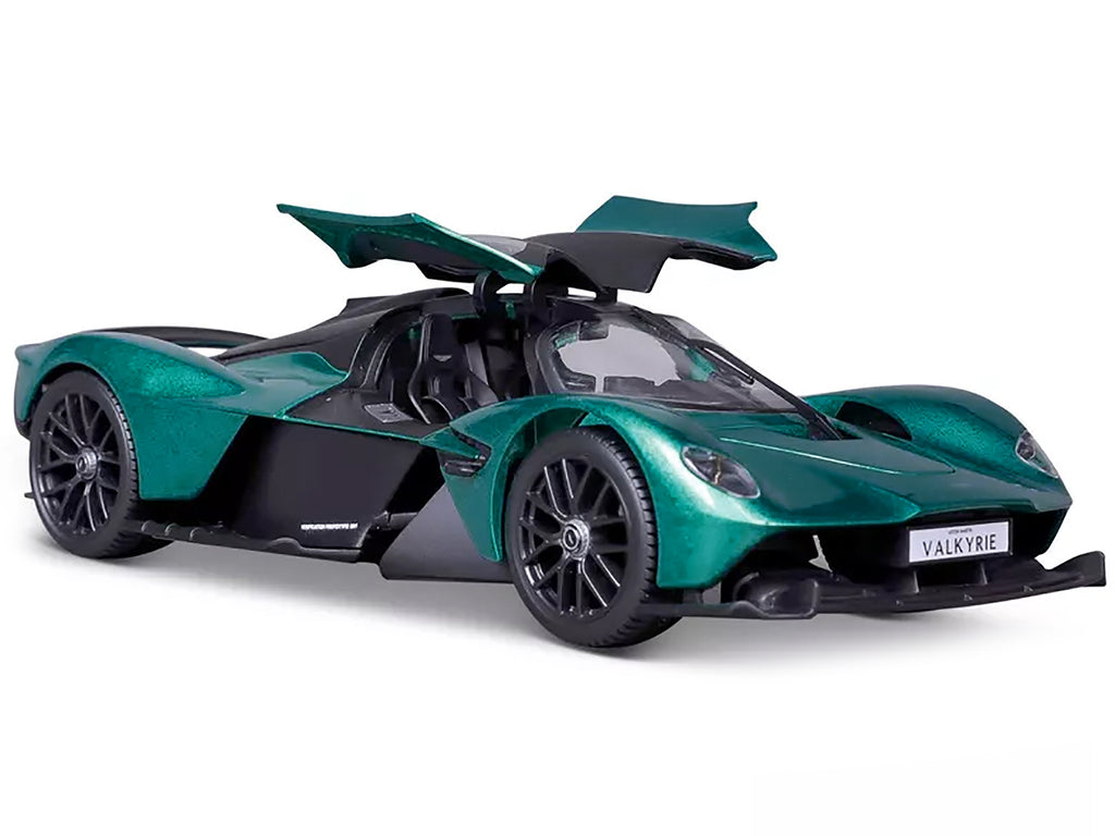 Aston Martin Valkyrie Green Metallic with Matt Black Top "Special Edition" Series 1/18 Diecast Model Car by Maisto - image 3