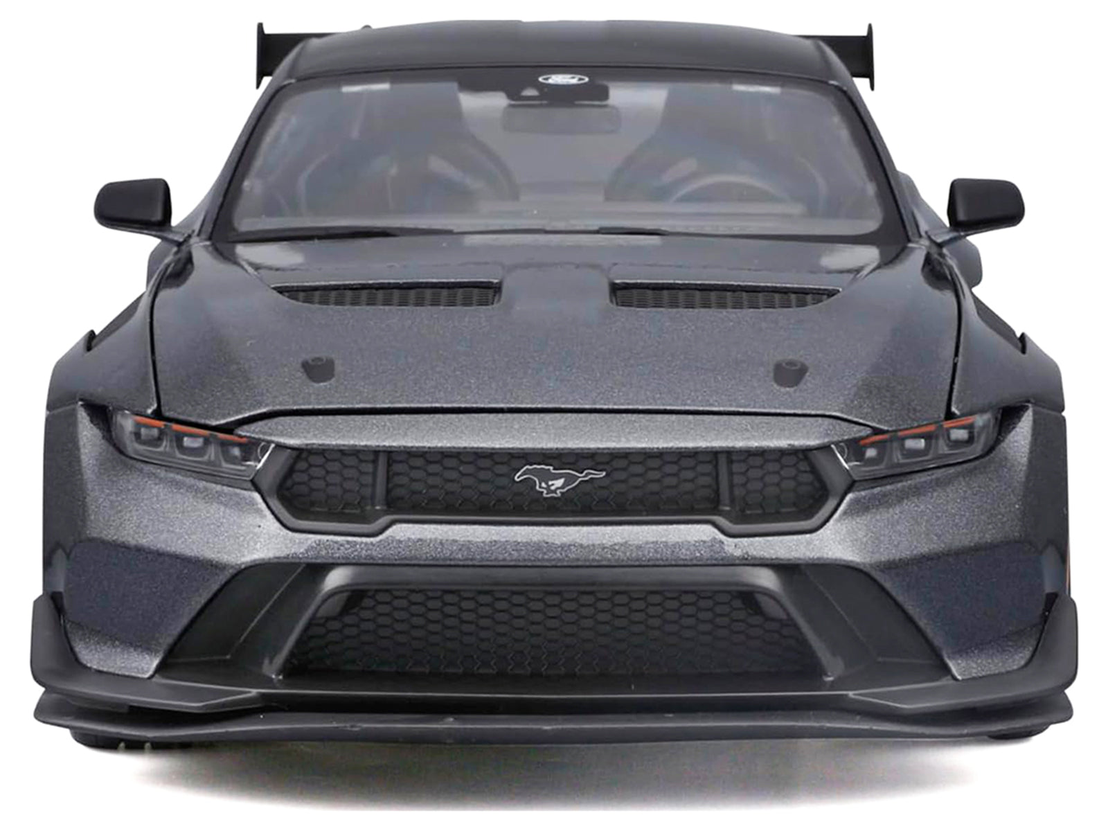 2025 Ford Mustang GTD Dark Gray Metallic with Black Top "Special Edition" Series 1/18 Diecast Model Car by Maisto - image 4