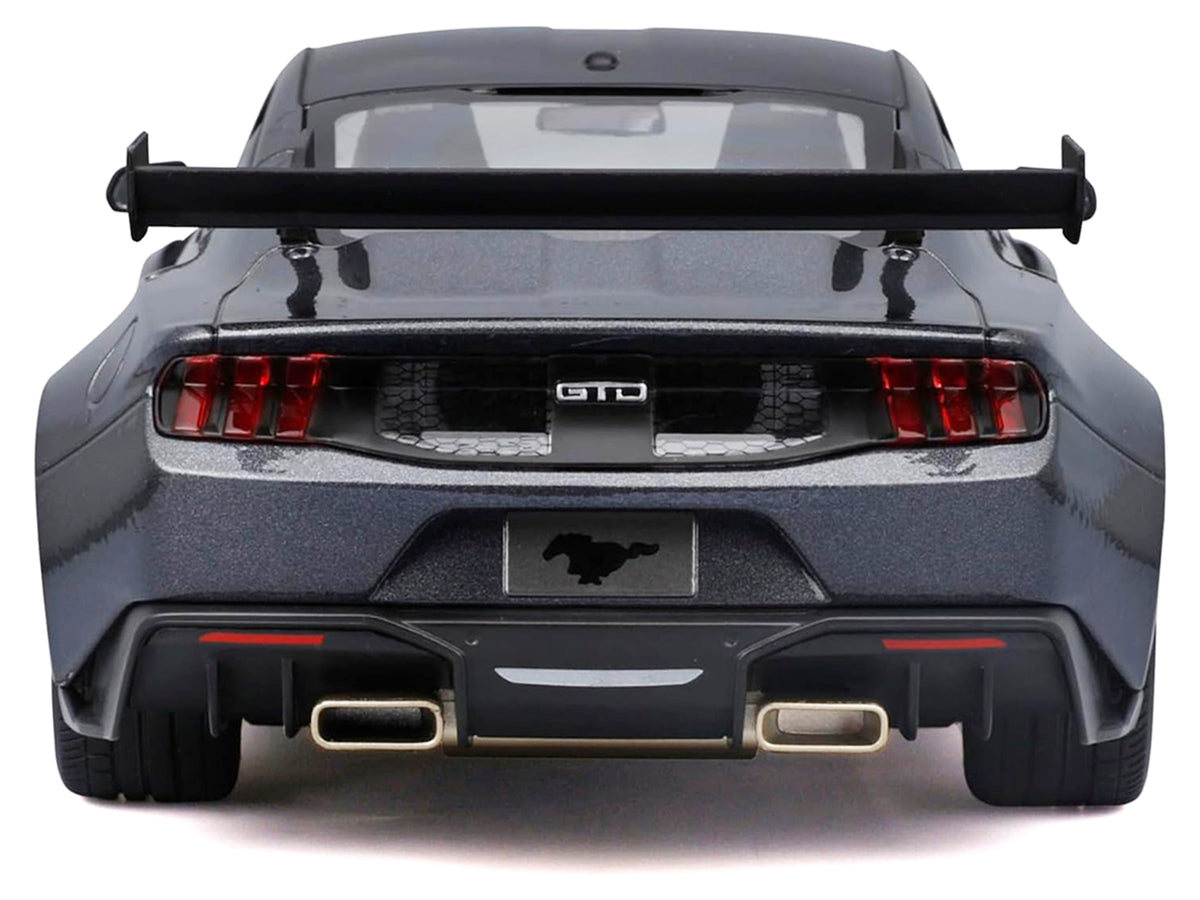 2025 Ford Mustang GTD Dark Gray Metallic with Black Top "Special Edition" Series 1/18 Diecast Model Car by Maisto - image 5