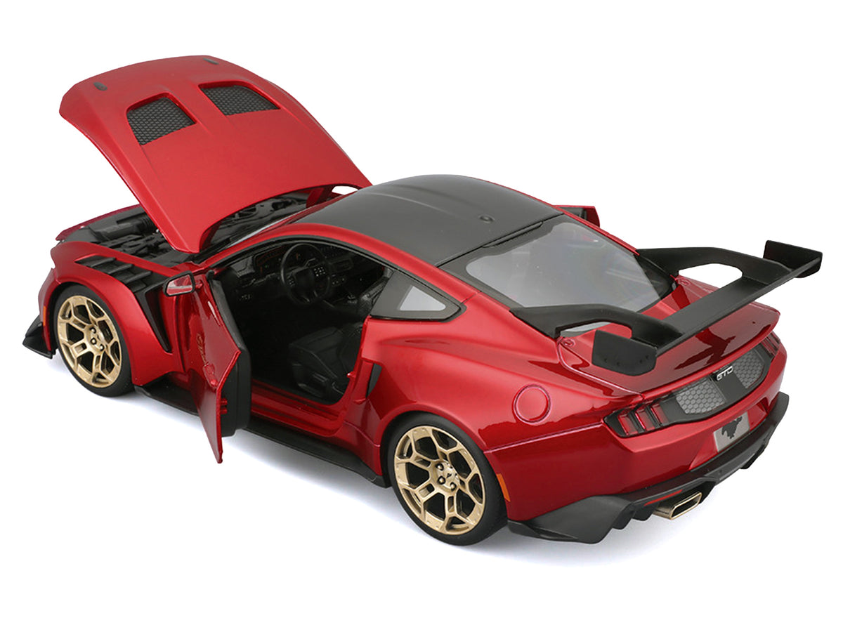 2025 Ford Mustang GTD Red Metallic with Black Top "Special Edition" Series 1/18 Diecast Model Car by Maisto - image 3