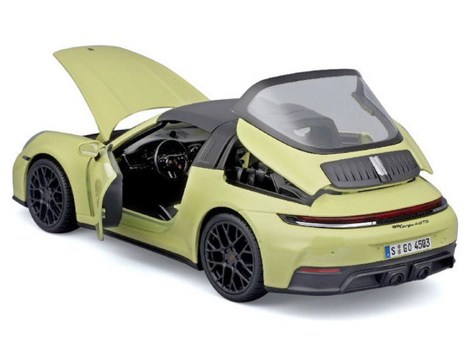 Porsche 911 Targa 4 GTS (992.2) Yellow with Black Top "Special Edition" Series 1/18 Diecast Model Car by Maisto - image 2
