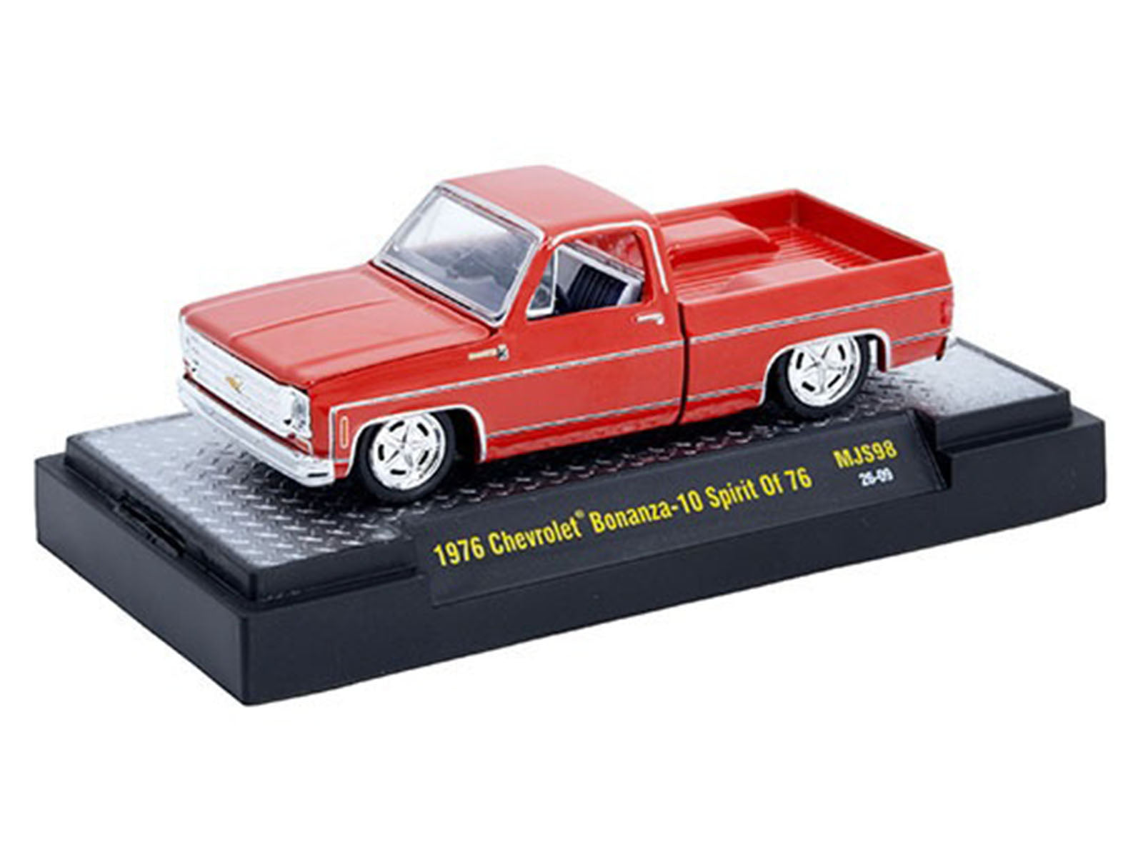 1976 Chevrolet Silverado Bonanza-10 Pickup Truck "Spirit of '76" Red Limited Edition to 12750 pieces Worldwide 1/64 Diecast Model Car by M2 Machines