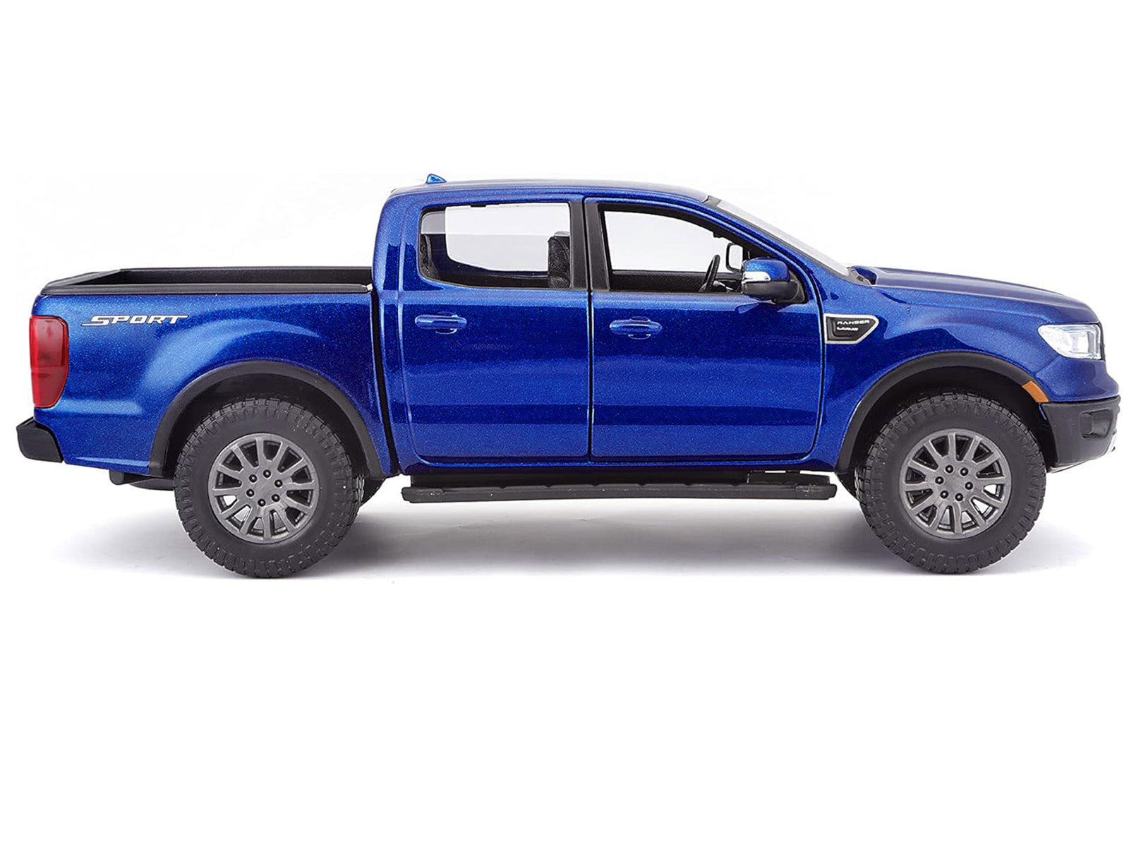 2019 Ford Ranger Lariat Sport Pickup Truck Dark Blue Metallic 1/27 Diecast Model Car by Maisto - image 2
