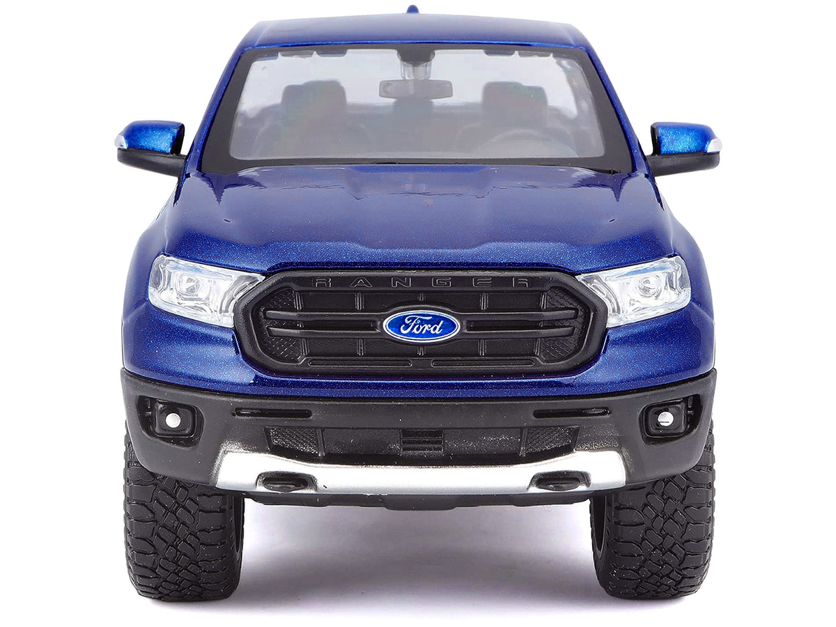 2019 Ford Ranger Lariat Sport Pickup Truck Dark Blue Metallic 1/27 Diecast Model Car by Maisto - image 4