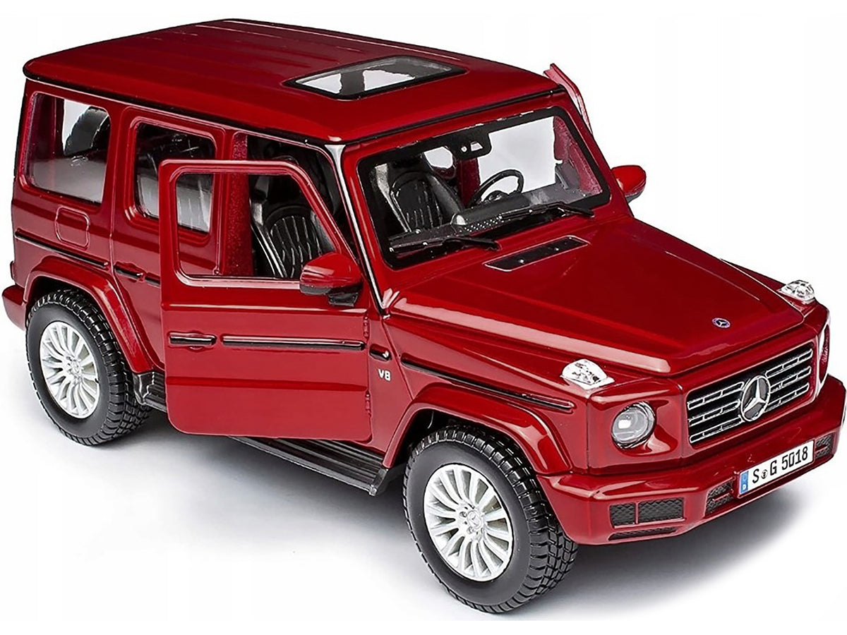 2019 Mercedes Benz G-Class with Sunroof Red Metallic 1/25 Diecast Model Car by Maisto - image 2