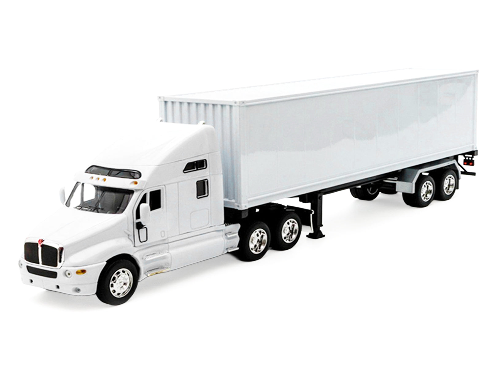 Kenworth T2000 Truck White with White Container "Transporter" Series 1/32 Diecast Model by Welly - image 2