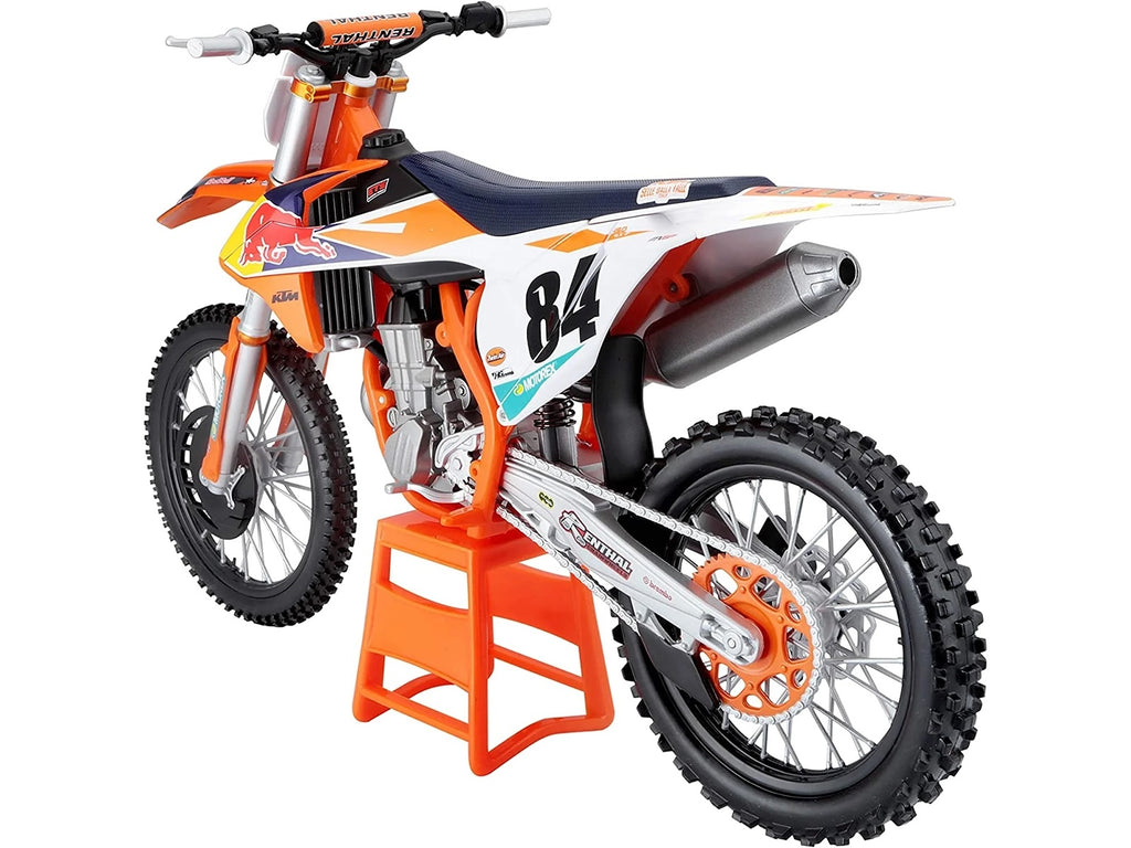 KTM 450 SX-F #84 Jeffrey Herlings "Red Bull KTM Factory Racing" (2018) 1/6 Diecast Motorcycle Model by Maisto - image 3