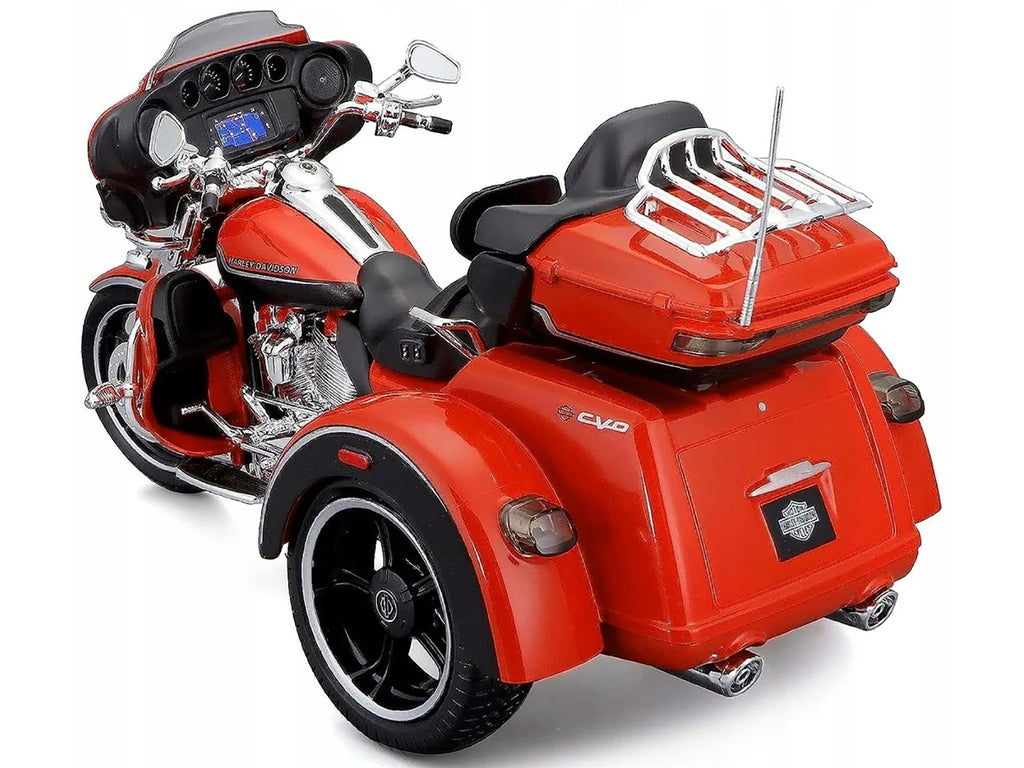 2021 Harley Davidson CVO Tri Glide Motorcycle Orange "H-D Custom" 1/12 Diecast Model by Maisto