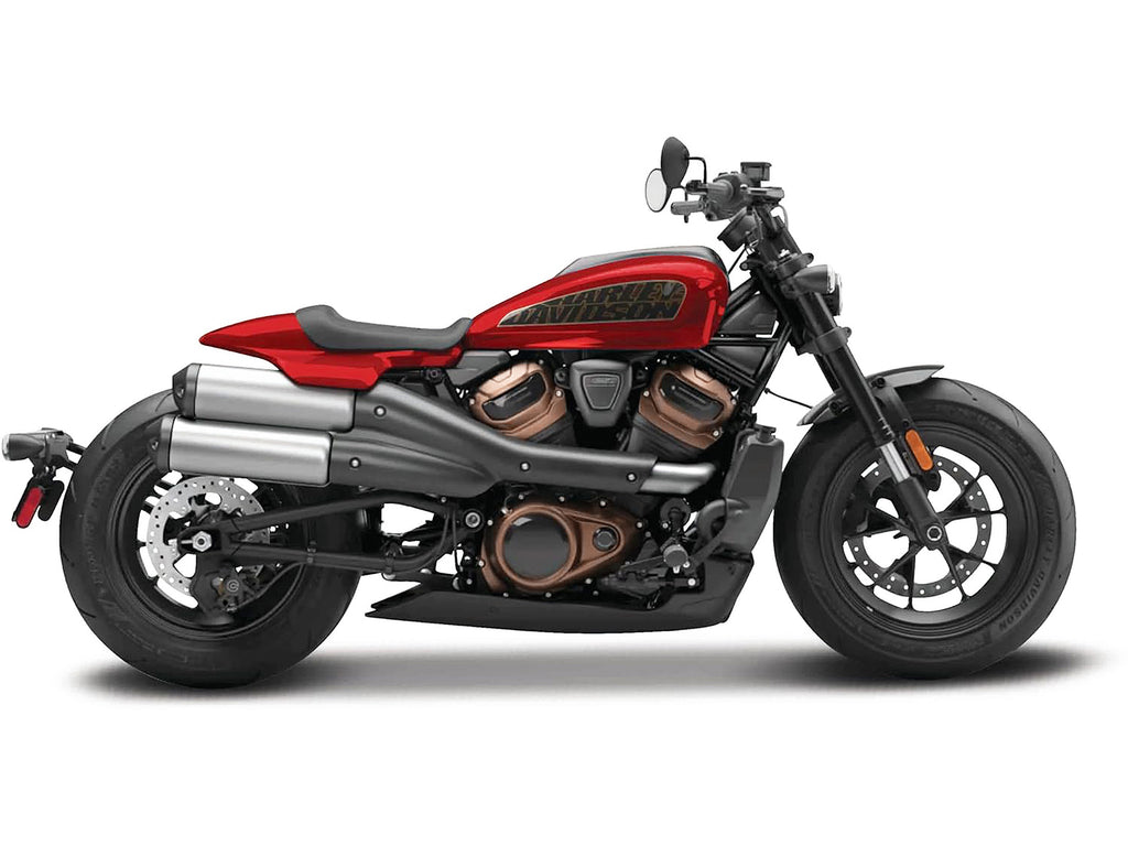 2024 Harley Davidson Sportster S Motorcycle Red Metallic and Black "H-D Custom" Series 1/12 Diecast Model Car by Maisto - image 2