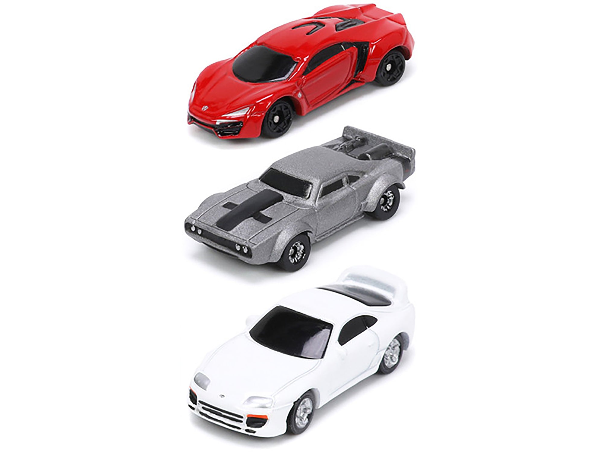 "Fast & Furious" Movie 3 piece Set Series 4 "Nano Hollywood Rides" Series Diecast Model Cars by Jada - image 2