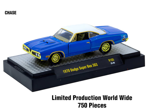 "Auto-Thentics" 6 piece Set Release 105 IN DISPLAY CASES Limited Edition 1/64 Diecast Model Cars by M2 Machines - image 2
