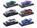 "Auto-Thentics" 6 piece Set Release 112 IN DISPLAY CASES Limited Edition 1/64 Diecast Model Cars by M2 Machines